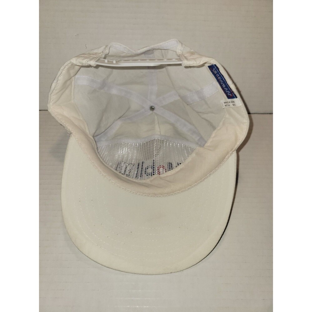 Vintage MOBIL 1 RACING White Snapback Hat Nylon Autographed Race Car Drivers?‎ - Picture 6 of 7